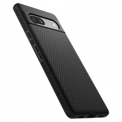 Google Pixel 7a Hülle Spigen  Liquid Air Matt Schwarz