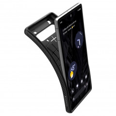 Google Pixel 7a Hülle Spigen  Liquid Air Matt Schwarz