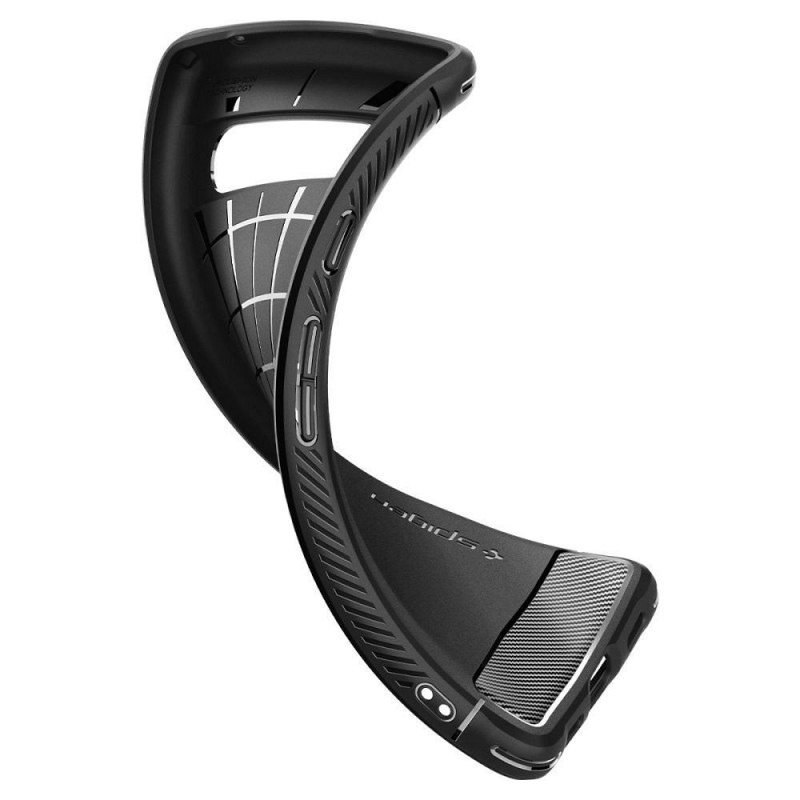 Google Pixel 7a Hülle Spigen Armor Kohlenstoff-Faser, Elegant  Schwarz