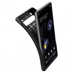 Google Pixel 7a Hülle Spigen Armor Kohlenstoff-Faser, Elegant  Schwarz
