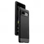 Google Pixel 7a Hülle Spigen Rugged Armor Kohlenstoff-Faser, Elegant  Matt Schwarz