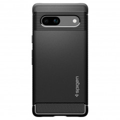 Google Pixel 7a Hülle Spigen Armor Kohlenstoff-Faser, Elegant  Schwarz