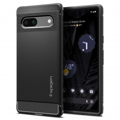 Google Pixel 7a Hülle Spigen Armor Kohlenstoff-Faser, Elegant  Schwarz