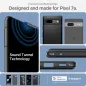 Google Pixel 7a Hülle Spigen Armor Kohlenstoff-Faser, Elegant  Schwarz