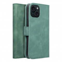 Apple iPhone 15 Book Handytaschen TENDER Book Grün