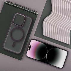 Apple iPhone 12 Hülle Matte Mag Cove MagSAFE  Lila (Purple)