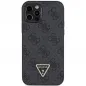 Apple iPhone 12 Hülle Guess Metal Logo Starss Crossbody Elegant  Schwarz