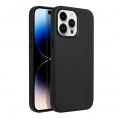 Apple iPhone 14 Pro Max Hülle Leather Mag Cover Elegant  MagSAFE  Schwarz