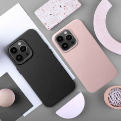 Apple iPhone 14 Plus Hülle Leather Mag Cover Elegant  MagSAFE  Schwarz