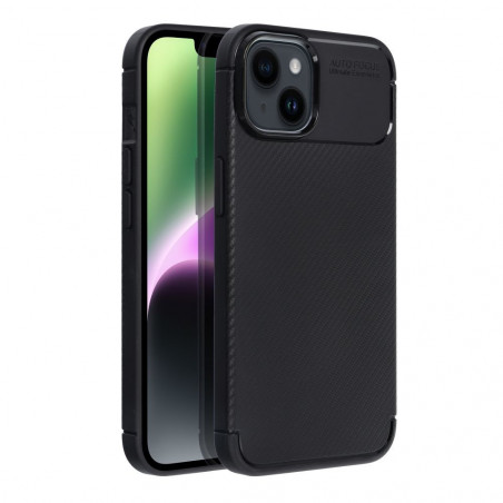 Apple iPhone 14 Hülle Carbon premium Elegant  Schwarz