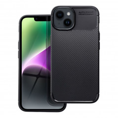 Apple iPhone 14 Hülle Carbon premium Elegant  Schwarz