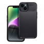 Apple iPhone 14 Hülle Carbon premium Elegant  Schwarz