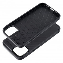 Apple iPhone 14 Hülle Carbon premium Elegant  Schwarz
