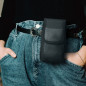 Apple iPhone 11 Universaletui, Flip Handytaschen Vertical Belt Holster OXFORD Schwarz