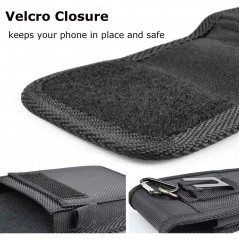 Apple iPhone 11 Pro Universaletui, Flip Handytaschen Vertical Belt Holster OXFORD Schwarz