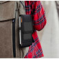 Apple iPhone 12 Pro Universaletui, Flip Handytaschen Vertical Belt Holster OXFORD Schwarz