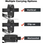 Apple iPhone 13 Universaletui, Flip Handytaschen Vertical Belt Holster OXFORD Schwarz