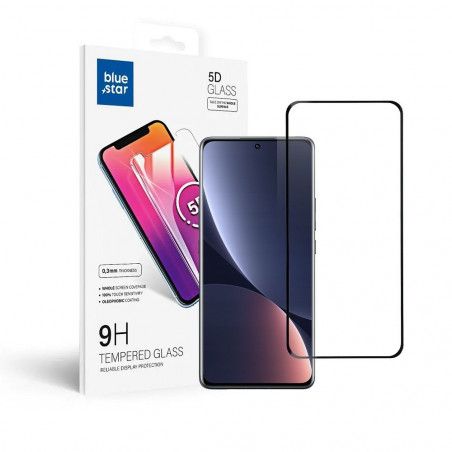 XIAOMI 12 Pro Panzerglas Blue Star 5D Full Glue Durchsichtbar