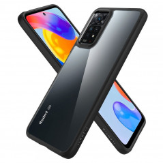 XIAOMI Redmi Note 11 Pro Hülle Spigen Ultra Hybrid Kristallklar  Matt Schwarz