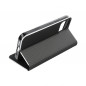 Samsung Galaxy A03 Book Handytaschen LUNA Book Carbon Kohlenstoff-Faser, Elegant  Schwarz