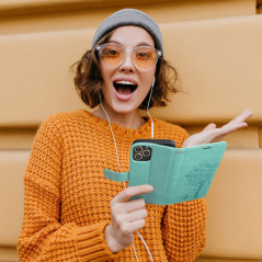 XIAOMI Redmi Note 11 Pro 5G Book Handytaschen MEZZO Book Baum  Grün