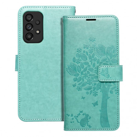 Samsung Galaxy A53 5G Book Handytaschen MEZZO Book Baum  Grün