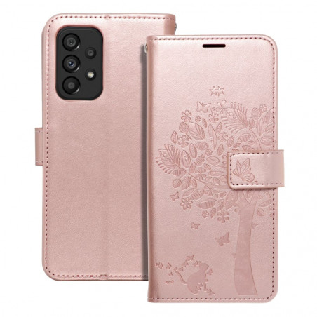 Samsung Galaxy A53 5G Book Handytaschen MEZZO Book Baum  Roségold