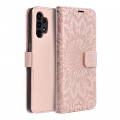 Samsung Galaxy A13 LTE Book Handytaschen MEZZO Book Mandala  Roségold