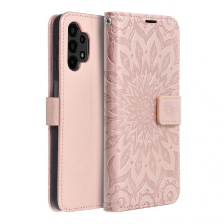 Samsung Galaxy A13 LTE Book Handytaschen MEZZO Book Mandala  Roségold