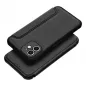 Apple iPhone 12 Book Handytaschen Razor Book Kohlenstoff-Faser, Kohlenstoffmuster  Schwarz 