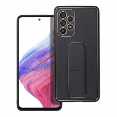 Samsung Galaxy A53 5G Hülle LEATHER Case Kickstand Schwarz