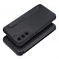 Samsung Galaxy S22 Plus Book Handytaschen Razor Book Kohlenstoff-Faser, Kohlenstoffmuster  Schwarz