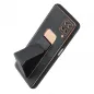 Samsung Galaxy A13 LTE Hülle LEATHER Case Kickstand Schwarz