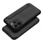 Apple iPhone 13 Pro Book Handytaschen Razor Book Kohlenstoff-Faser, Kohlenstoffmuster  Schwarz