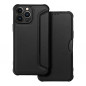 Apple iPhone 13 Pro Max Book Handytaschen Razor Book Kohlenstoff-Faser, Kohlenstoffmuster  Schwarz