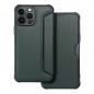 Apple iPhone 13 Pro Max Book Handytaschen Razor Book Kohlenstoff-Faser, Kohlenstoffmuster  Dunkelgrün