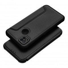 XIAOMI Redmi 9C Book Handytaschen Razor Book Kohlenstoff-Faser, Kohlenstoffmuster  Schwarz