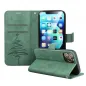 Apple iPhone 13 Pro Max Book Handytaschen MEZZO Book Baum  Grün