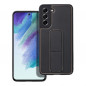 Samsung Galaxy S21 FE 5G Hülle LEATHER Case Kickstand Schwarz