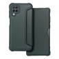 Samsung Galaxy A12 Book Handytaschen Razor Book Kohlenstoff-Faser, Kohlenstoffmuster  Dunkelgrün