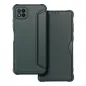 Samsung Galaxy A22 5G Book Handytaschen Razor Book Kohlenstoff-Faser, Kohlenstoffmuster  Dunkelgrün