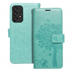Samsung Galaxy A33 Book Handytaschen MEZZO Book Baum  Grün