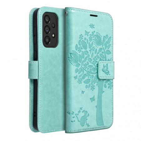 Samsung Galaxy A33 Book Handytaschen MEZZO Book Baum  Grün