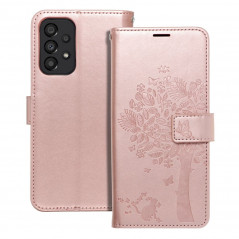 Samsung Galaxy A33 Book Handytaschen MEZZO Book Baum  Roségold