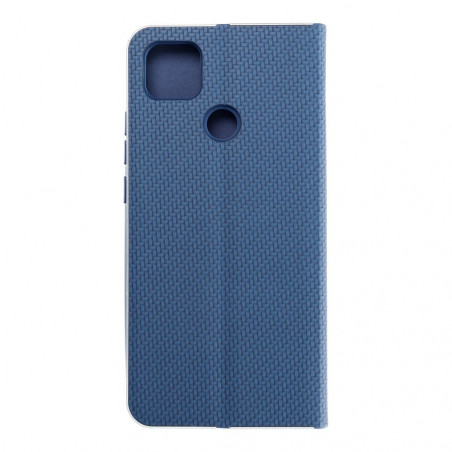 XIAOMI Redmi 9C NFC Book Handytaschen LUNA Book Carbon Kohlenstoff-Faser, Elegant  Blau