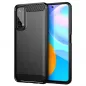Huawei P Smart 2021 Hülle Carbon Elegant  Schwarz