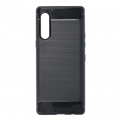 LG Velvet Hülle Carbon Elegant  Schwarz
