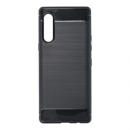 LG Velvet Hülle Carbon Elegant  Schwarz