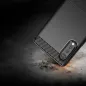 LG Velvet Hülle Carbon Elegant  Schwarz
