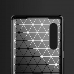 LG Velvet Hülle Carbon Elegant  Schwarz